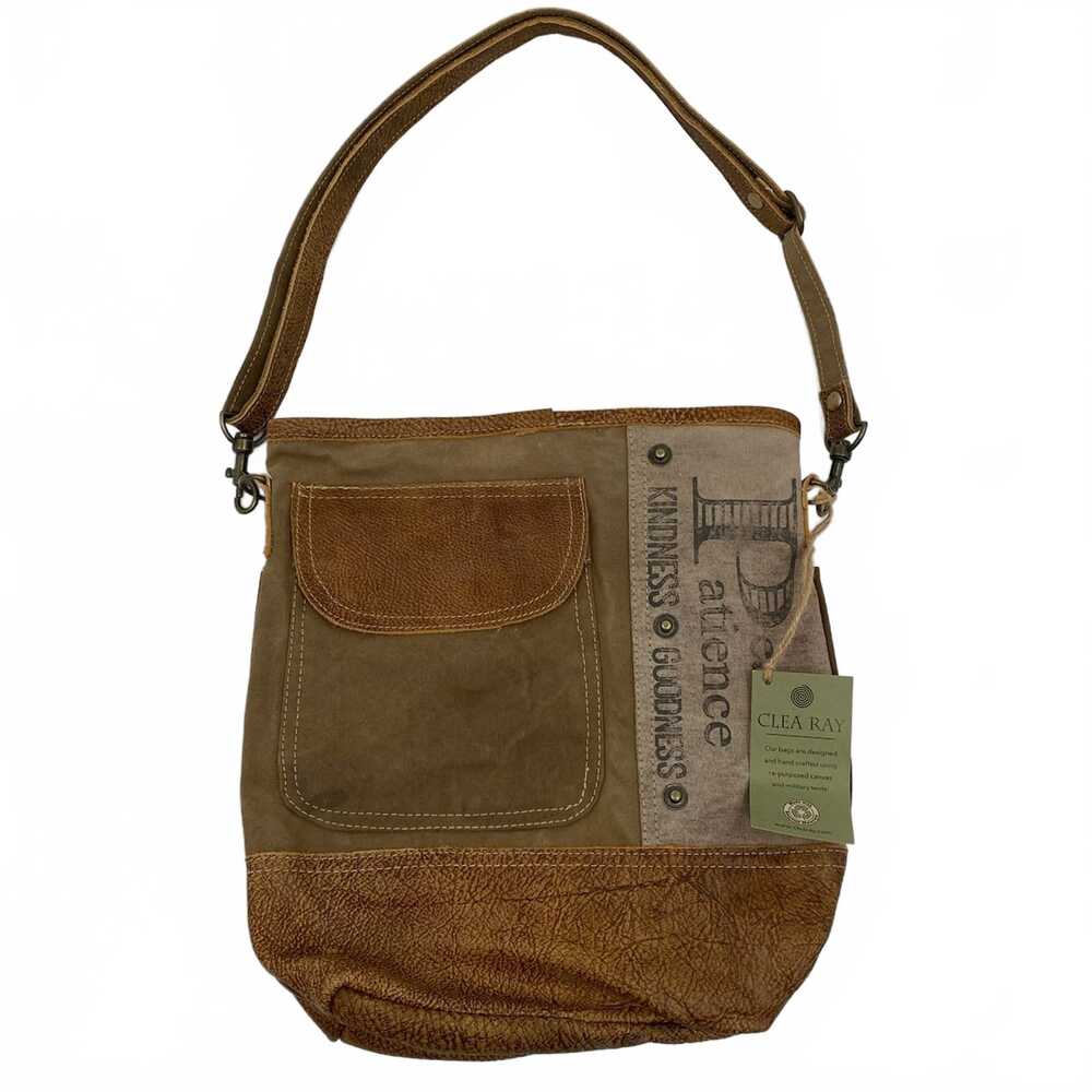 Clea Ray Brown Canvas Tote Bag | Versatile Everyday Essential